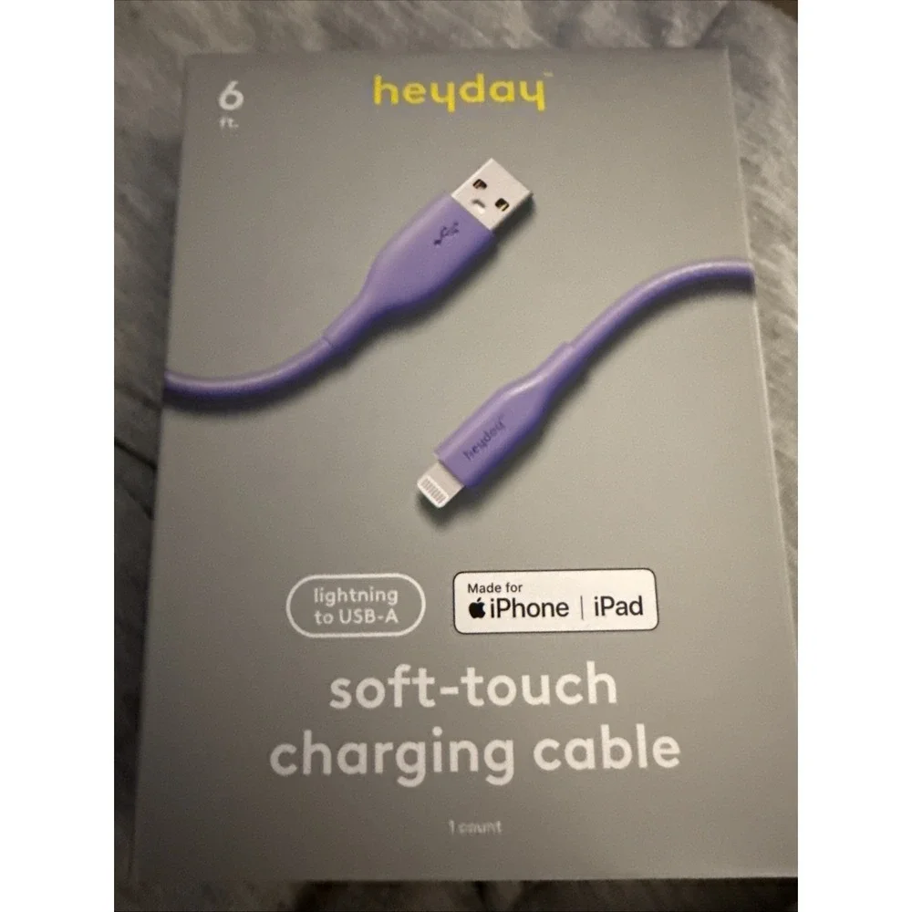 NEW Heyday‎ 6ft LTNG To USB-A Charging Cable For IPhone - IPad